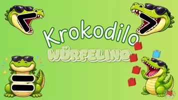 Vorschau - Präsentationen/Tafelbilder - Größer, kleiner, gleich - digitale Tafelbilder Krokodilo Würfelino - Seite 1