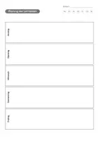 Vorschau - Arbeitsblätter - Lernjournal: Planung der Lernzeiten - Wochenübersicht - Seite 2