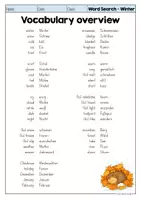 Vorschau - Arbeitsblätter - Word Search | Englisch Suchsel - Winter - Seite 2