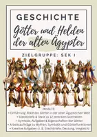 Vorschau - Arbeitsblätter - Götter und Helden der alten Ägypter / Steckbriefe - Deckblatt