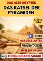 Vorschau - Arbeitsblätter - Das Rätsel der Pyramiden AB5 Bedeutung & Bau Arbeitsblatt - Deckblatt
