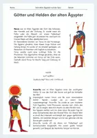 Vorschau - Arbeitsblätter - Götter und Helden der alten Ägypter / Steckbriefe - Seite 3