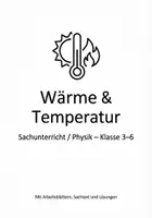 Vorschau - Arbeitsblätter - Wärme & Temperatur – Komplettes Unterrichtspaket - Deckblatt