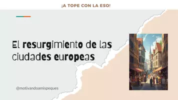 Vista previa - Refuerzo / NEE / Materiales de apoyo - Ciudades medievales PRESENTACION HISTORIA 2 ESO - Portada