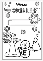 Vorschau - Arbeitsblätter - Vorschule Arbeitsblätter Winter (Lernheft Klasse 1, Förderschule, Kindergarten) - Seite 1