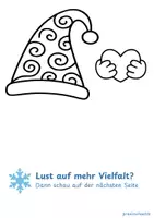 Vorschau - Mal- und Bastelvorlagen - Wichtel basteln: Kostenlose Bastelvorlage Winter & Weihnachten - Seite 2