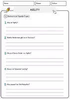 Vorschau - Arbeitsblätter - Agility Sport Lesetext mit Richtig Falsch Multiple Choice und Offenen Fragen - Seite 3