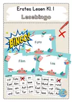 Vorschau - Arbeitsblätter - Materialpaket: Erstes Lesen Kl. 1 - Lesespiel: Bingo mit Präsentationen - Deckblatt