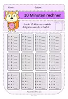 Vorschau - Arbeitsblätter - 10 Minuten rechnen 2 Addition und Subtaktion ZR 20 - Seite 3