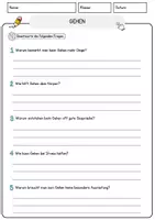 Vorschau - Arbeitsblätter - Gehen Sport Lesetext mit Richtig Falsch Multiple Choice und Offenen Fragen - Seite 3