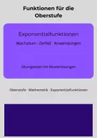 Vorschau - Arbeitsblätter - Exponentialfunktionen – Wachstum & Zerfall üben - Deckblatt