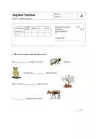 Vorschau - Test - Young World 2 - Englisch Vokabeltest Unit 4 - Deckblatt