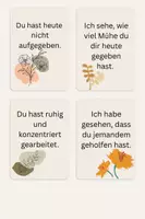 Vorschau - Bildkarten - 12 wertschätzende Lobkarten Motivationskarten - Seite 1