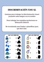 Vista previa - Hojas de trabajo - Discriminación visual - sombras - Portada