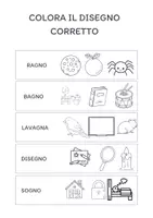 anteprima - Esercizi - COLORA IL DISEGNO CORRETTO - Pagina di copertina