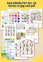 Vorschau - Anderer Materialtyp - Tagesablauf Kindergarten – Tagesplan im Jungendesign A4 mit Bildkärtchen für Morgenkreis & Wochenstruktur - Seite 2