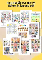 Vorschau - Anderer Materialtyp - Tagesablauf Kindergarten – Tagesplan im Jungendesign A4 mit Bildkärtchen für Morgenkreis & Wochenstruktur - Seite 3