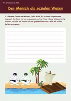Vorschau - Unterrichtsreihen - Materialpaket zu Robinson Crusoe (differenziert) - Deckblatt