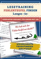 Vorschau - Fördermaterial/Inklusion - Schreibschrift: Weihnachten weltweit Spezial: Fehlerteufel Lesekarten Langes -ie - Seite 1