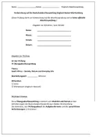 Vorschau - Arbeitsblätter - Komplette Übungsabschlussprüfung Englisch – Realschule BW – Thema: South Africa (ohne Listening) - Seite 1