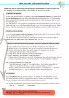 Vorschau - Merkblätter - Leitfaden Charakterisierung - How to write a characterization - Deckblatt