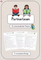 Vorschau - Arbeitsblätter - Partnerlesen (5 Dialoge) - Tandemlesen - Deckblatt