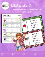Voorbeeld - Bewegend leren - Wat mist er? - Tafel van 2 - Voorblad