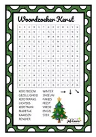 Voorbeeld - Kerst - Woordzoeker - Pagina 2