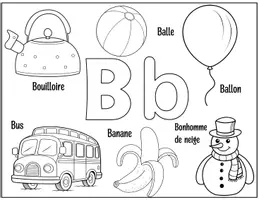 Aperçu - Feuilles d'exercices - Alphabet en fête – Lettres, objets & coloriage | Je colorie et j’apprends (A–Z) - Page 2