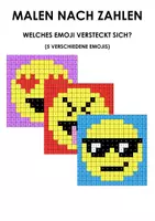 Vorschau - Mal- und Bastelvorlagen - Malen nach Zahlen - Welches Emoji versteckt sich! - Deckblatt