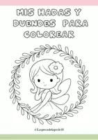 Vista previa - Hojas de trabajo - MIS HADAS Y DUENDES PARA COLOREAR - Portada