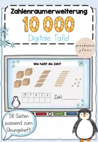 Vorschau - Präsentationen/Tafelbilder - Digitale Tafel Zahlenraum 10.000 (Wie viel ist eine Million?) - Deckblatt
