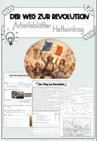 Vorschau - Arbeitsblätter - Der Weg zur Revolution (Französische Revolution) - Deckblatt