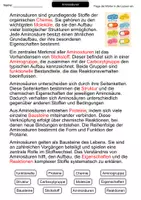 Vorschau - Arbeitsblätter - Aminosäuren | Lückentext | Chemie | Organische Chemie - Seite 2