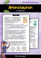 Vorschau - Arbeitsblätter - Aminosäuren | Lückentext | Chemie | Organische Chemie - Deckblatt
