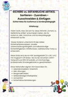 Vorschau - Arbeitsblätter - sichere-gegen-gefaehrliche-artikel-sortieren-autismus-sped - Seite 1