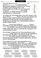 Vorschau - Arbeitsblätter - Chromatographie | Lückentext | Chemie | Trennverfahren - Seite 1