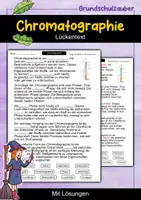 Vorschau - Arbeitsblätter - Chromatographie | Lückentext | Chemie | Trennverfahren - Deckblatt