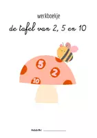 Voorbeeld - tafelboekje 2, 5 en 10 - Voorblad