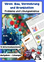 Vorschau - Arbeitsblätter - Immunbiologie Materialpaket: Viren, Bakterien, Immunsystem, - Seite 1