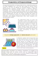 Vorschau - Merkblätter - Energieumsätze: Energieumwandlung, Wirkungsgrad, Energieerhaltung - Seite 1
