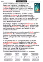 Vorschau - Arbeitsblätter - Endotherme Reaktionen | Lückentext | Chemie | Reaktionen - Seite 2