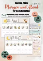 Vorschau - Anderer Materialtyp - Morgen- und Abendroutine-Pläne für Kindergarten, Vorschule zum Ausdrucken - Deckblatt