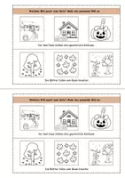 Vorschau - Arbeitsblätter - Mini Leseheft Herbst - lesen, schreiben, malen - Seite 2