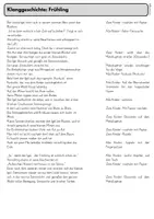 Vorschau - Arbeitsblätter - Klanggeschichte Frühling, Musikunterricht Arbeitsblätter - Seite 1
