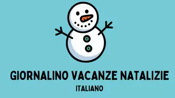 anteprima - Esercizi - COMPITI DI ITALIANO - GIORNALINO DELLE VACANZE NATALIZIE - Pagina di copertina