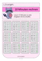 Vorschau - Arbeitsblätter - 10 Minuten rechnen: Division im Zahlenraum bis 100 - Seite 2