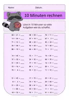 Vorschau - Arbeitsblätter - 10 Minuten Rechnen Addition und Subtraktion ZR 100 - Seite 3