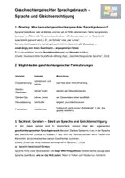 Vorschau - Arbeitsblätter - AB geschlechtergerechte Sprache - Deckblatt