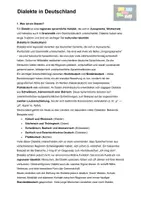 Vorschau - Arbeitsblätter - AB Dialekte - Deckblatt
